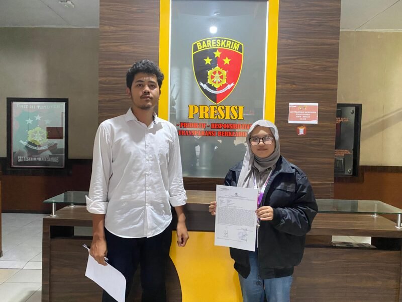 Ket: Silvia Ningsih, S.H (Ketua Bidang Advokasi HWCI Kabupaten Sambas)