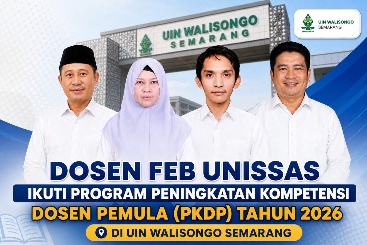 Foto: Dosen FEB UNISSAS yang mengikuti Program Peningkatan Kompetensi Dosen Pemula (PKDP) Tahun 2026 di UIN Walisongo Semarang.