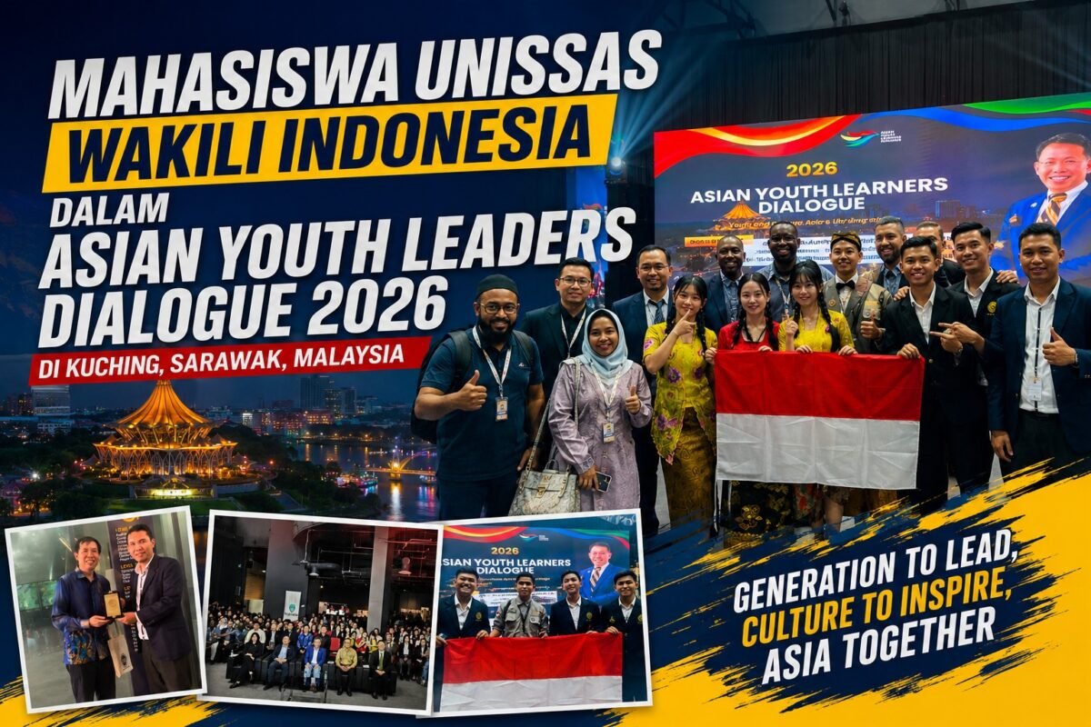 Ket: Foto Mahasiswa UNISSAS yang mewakili Indonesia dalam ASIAN Youth Leaders Dialogue 2026 bersama Peserta lainnya dari berbagai negara.